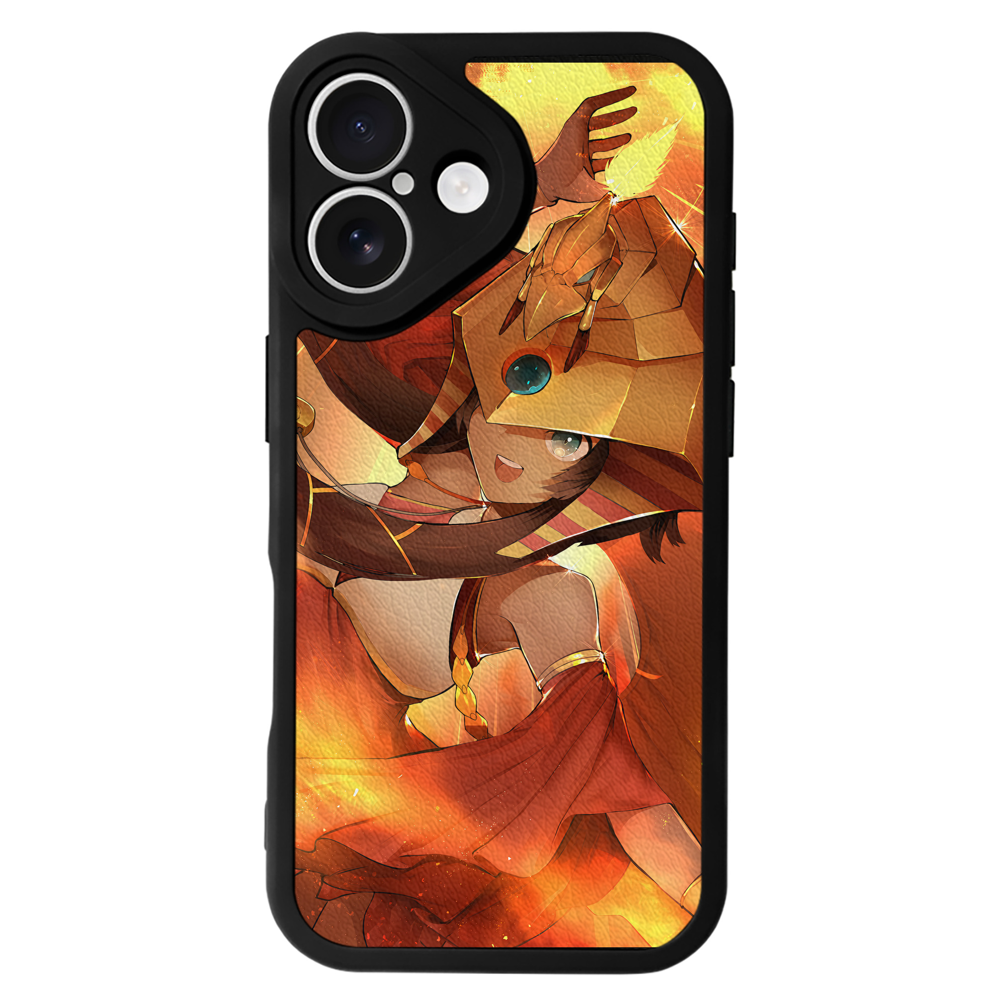 （画像用） 遊☆戯☆王 Yu-Gi-Oh! 【iPhone 16シリーズ対応】シリコンスマホケース（レザー調） 材質：シリコン